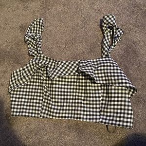 Zara Checkered Bra top